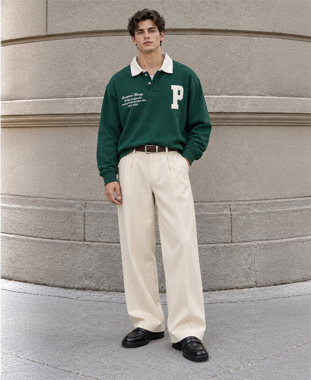 Pine Embroidered Polo T-Shirt