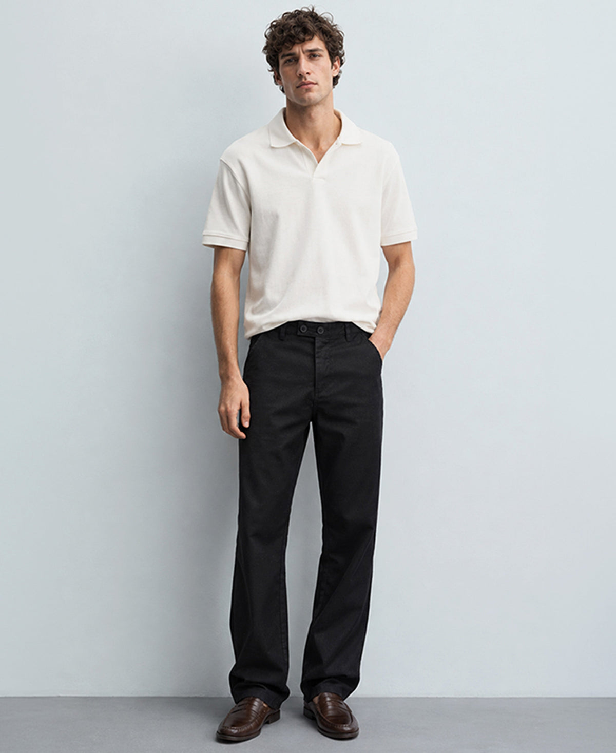Black Lightweight Trouser