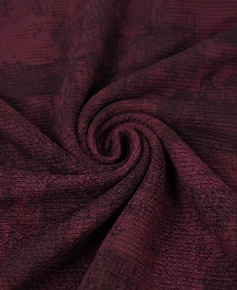 Wine Abstract Print Polo T-Shirt