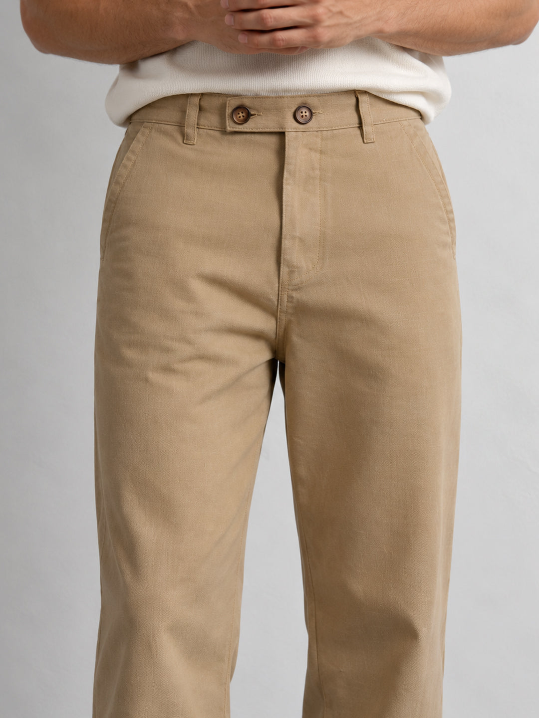Beige Lightweight Trousers