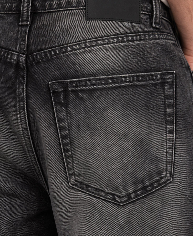 Black Washed Baggy Jeans
