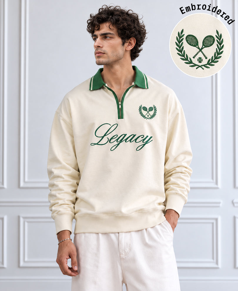 Cream Embroidered T-Shirt