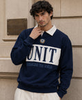Navy Embroidered Boxy T-Shirt 100% Cotton