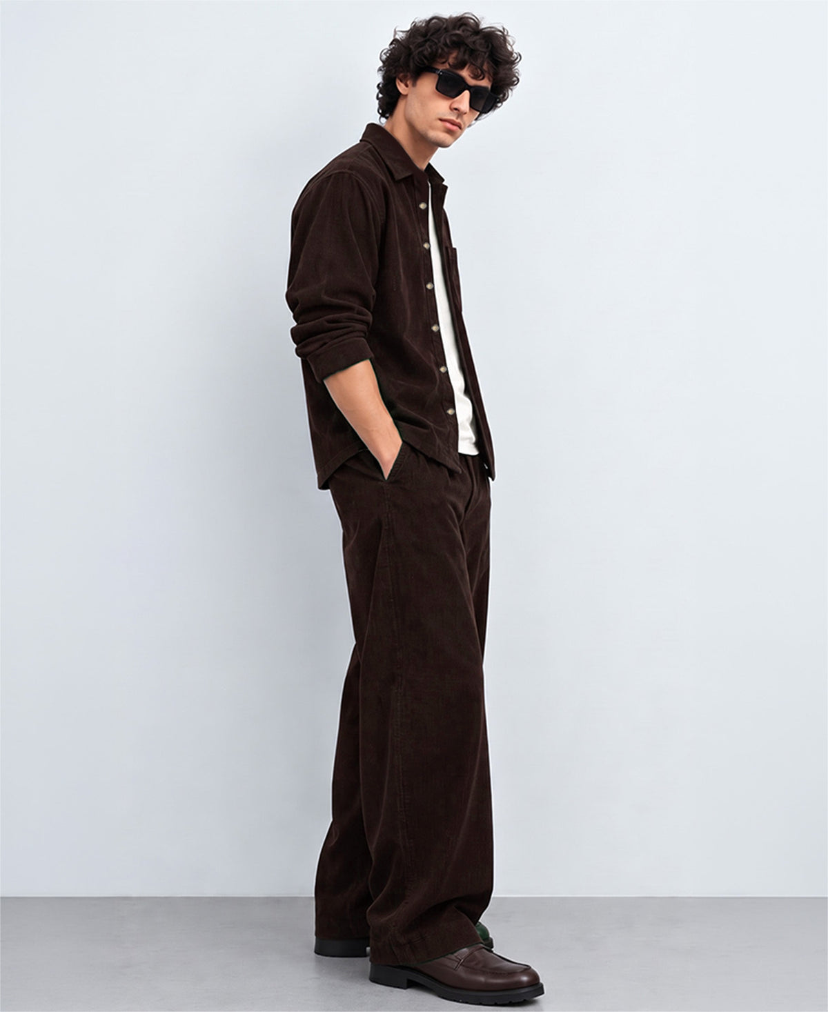 Brown Corduroy Cord Set