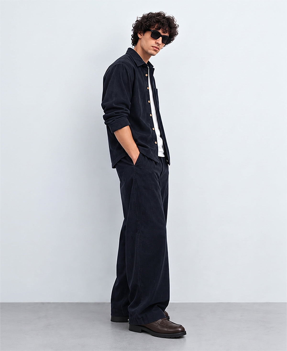 Navy Corduroy Cord Set