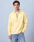 Butter Yellow Zipper Kurta Shirt