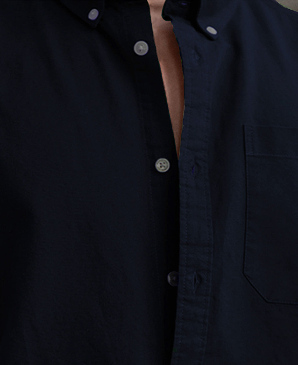 Navy Oxford Button Down Shirt