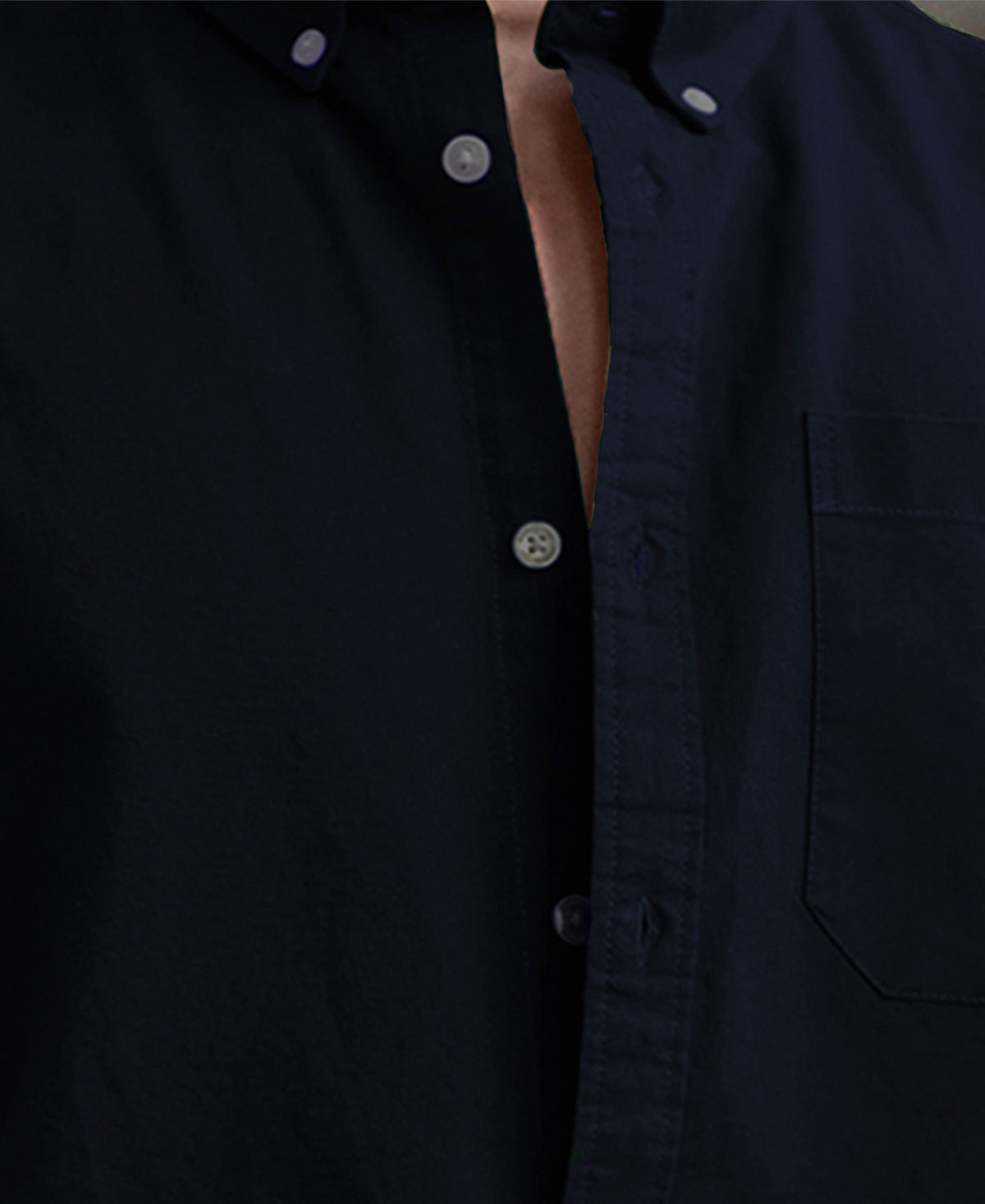Navy Oxford Button Down Shirt