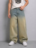 Tinted Blue Ombre Baggy Jeans