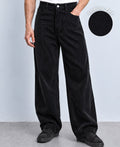 Black Corduroy Baggy Pants