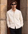 Cream Oxford Botton Down Shirt
