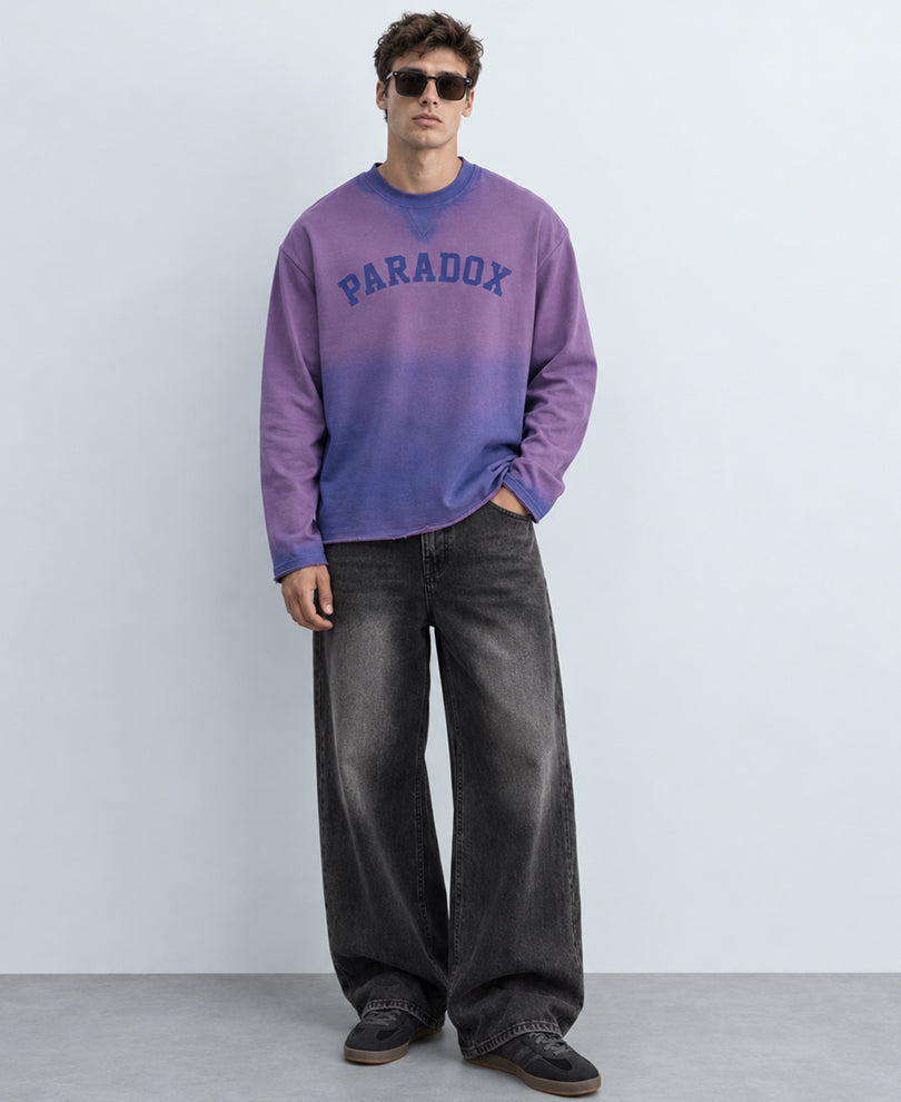 Lavender Sprayed Printed T-Shirt