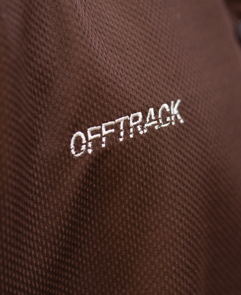 Brown Doctor Sleeve Jersey Shirt