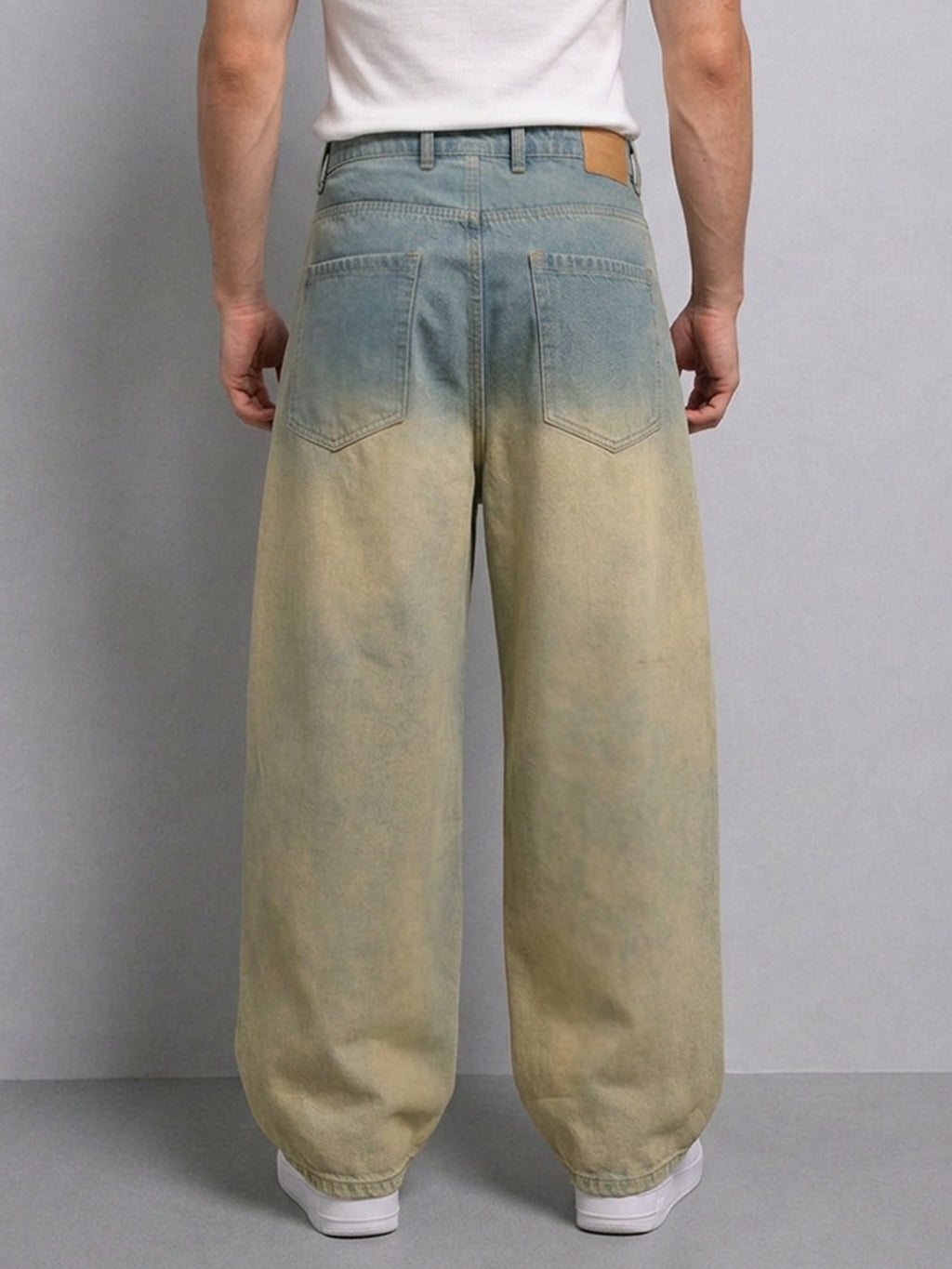 Tinted Blue Ombre Baggy Jeans