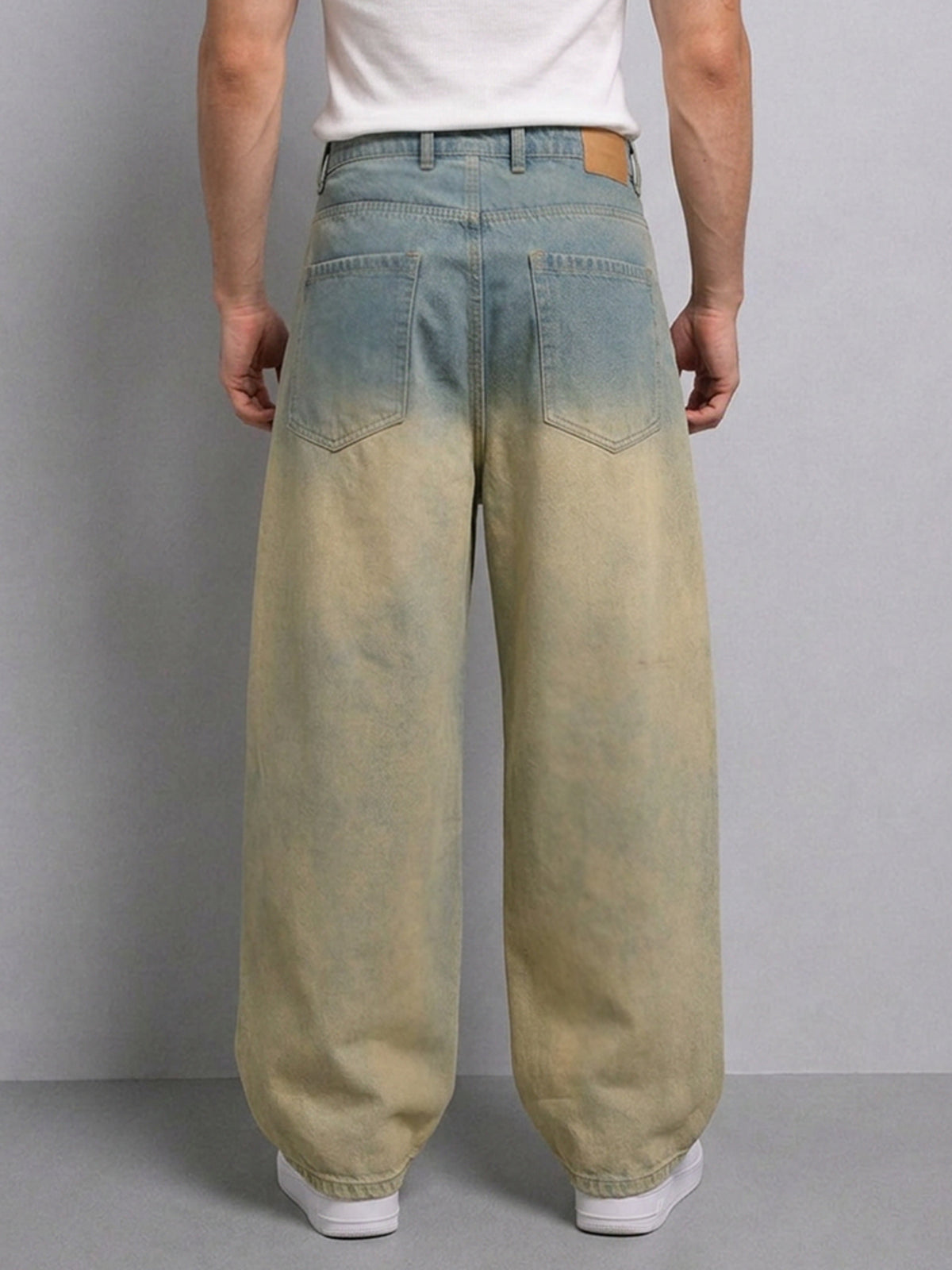 Tinted Blue Ombre Baggy Jeans