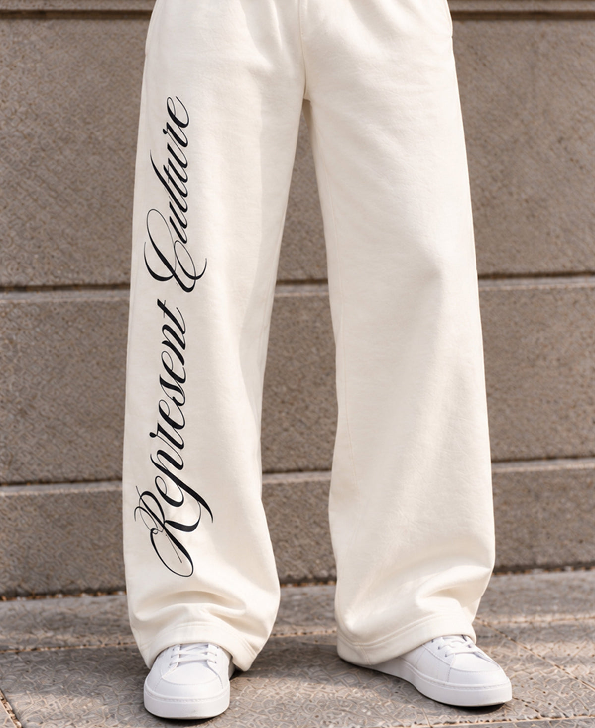 Cream Printed Cord Set