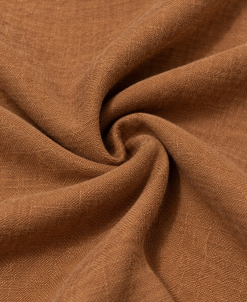 Tan 100% Linen Shirt