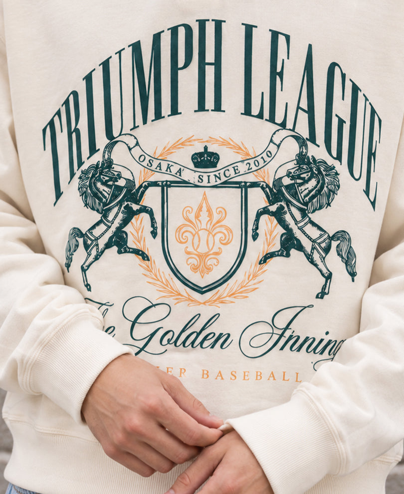 Cream Contrast Print T-Shirt