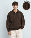 Brown Distressed Cotton T-Shirt