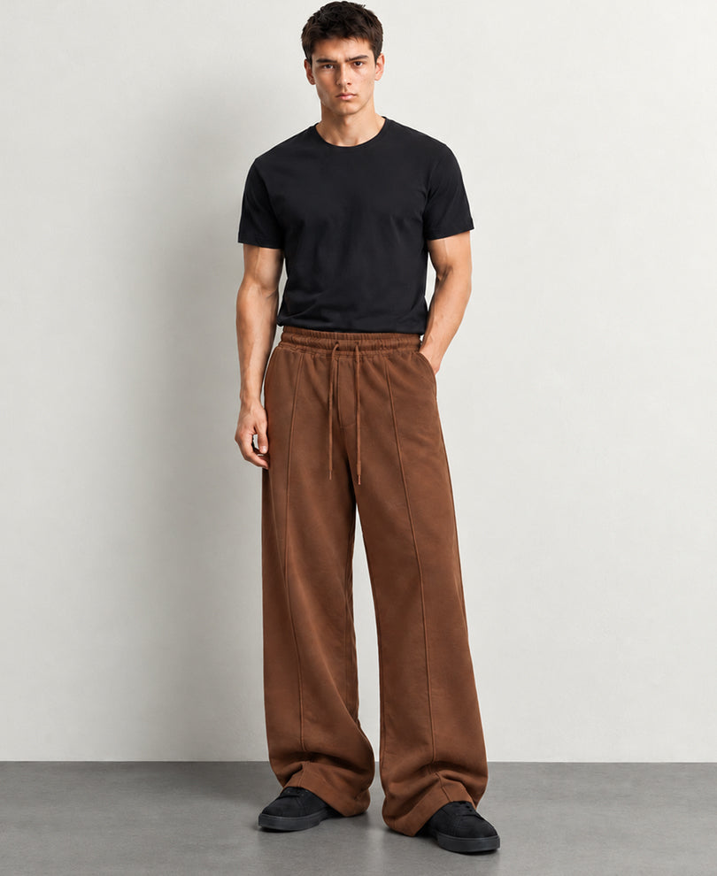 Brown Extra Baggy Trackpants