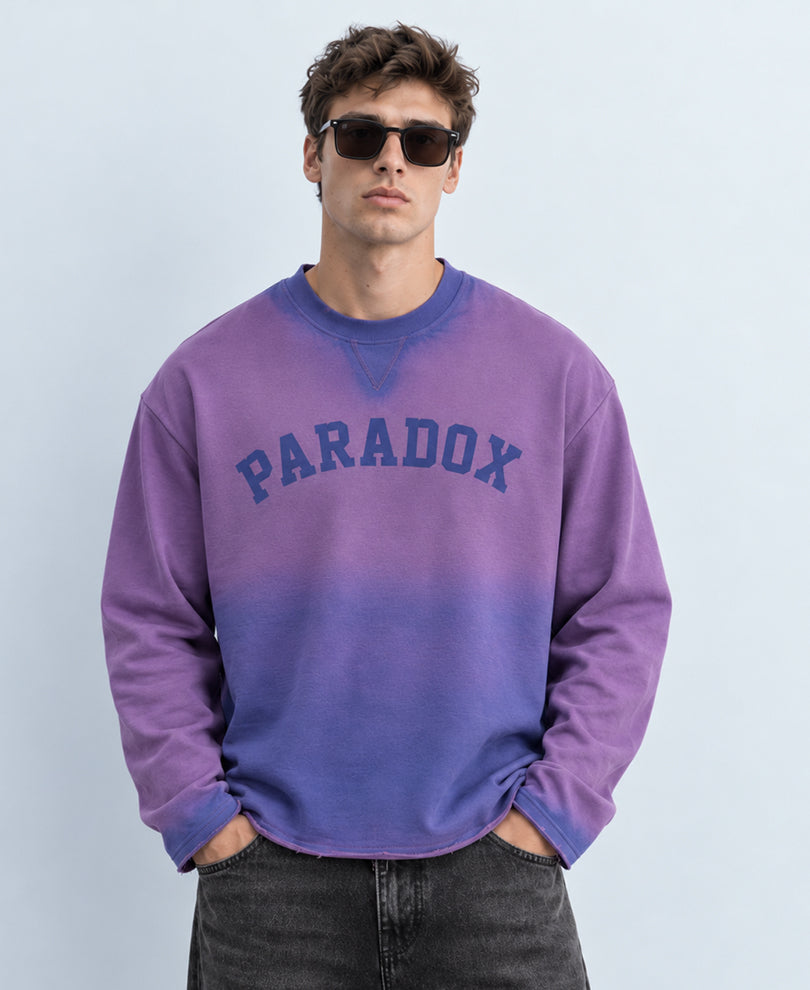 Lavender Sprayed Printed T-Shirt