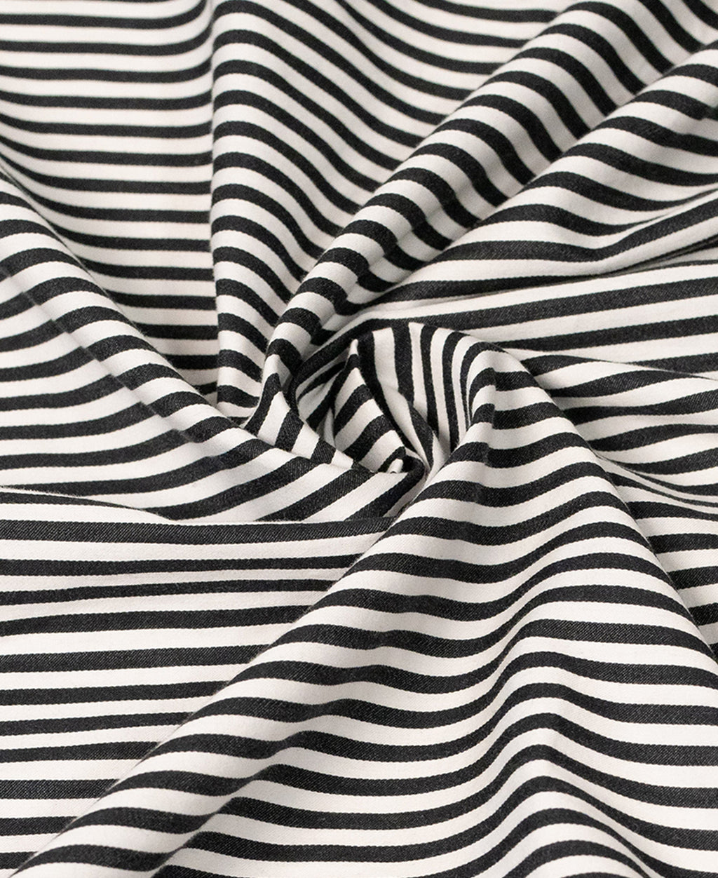 Black Striped Contrast Collar Shirt