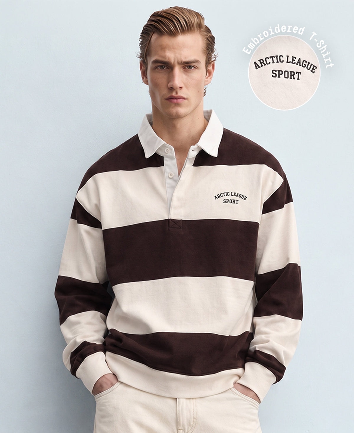 Coffee Striped T-Shirt