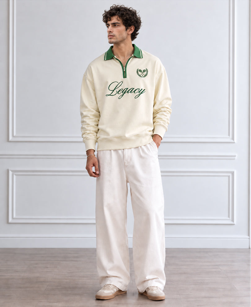Cream Embroidered T-Shirt