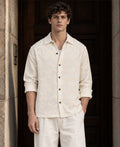 Off White Jacquard Shirt