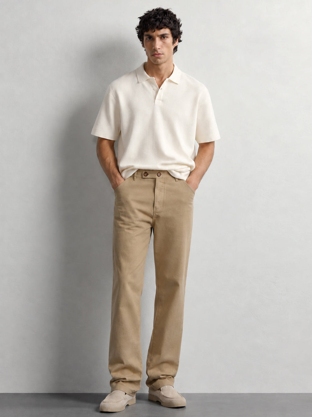 Beige Lightweight Trousers
