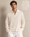 Cream Embroidered Kurta Shirt