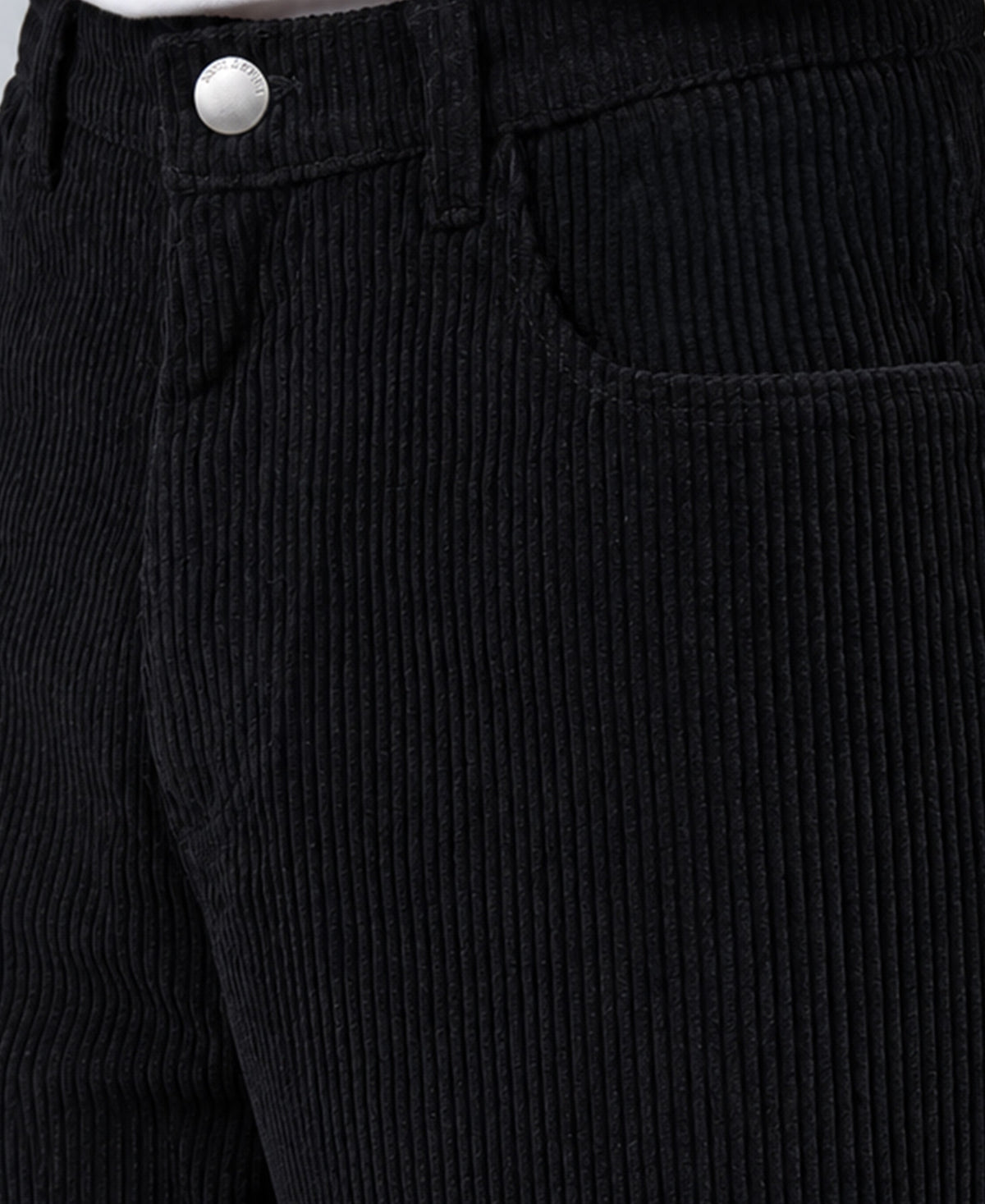 Black Corduroy Baggy Pants