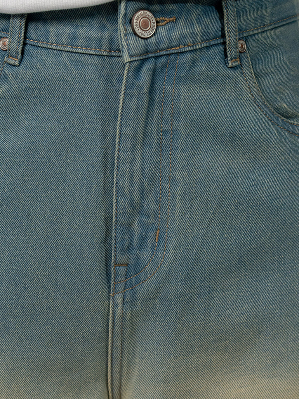 Tinted Blue Ombre Baggy Jeans