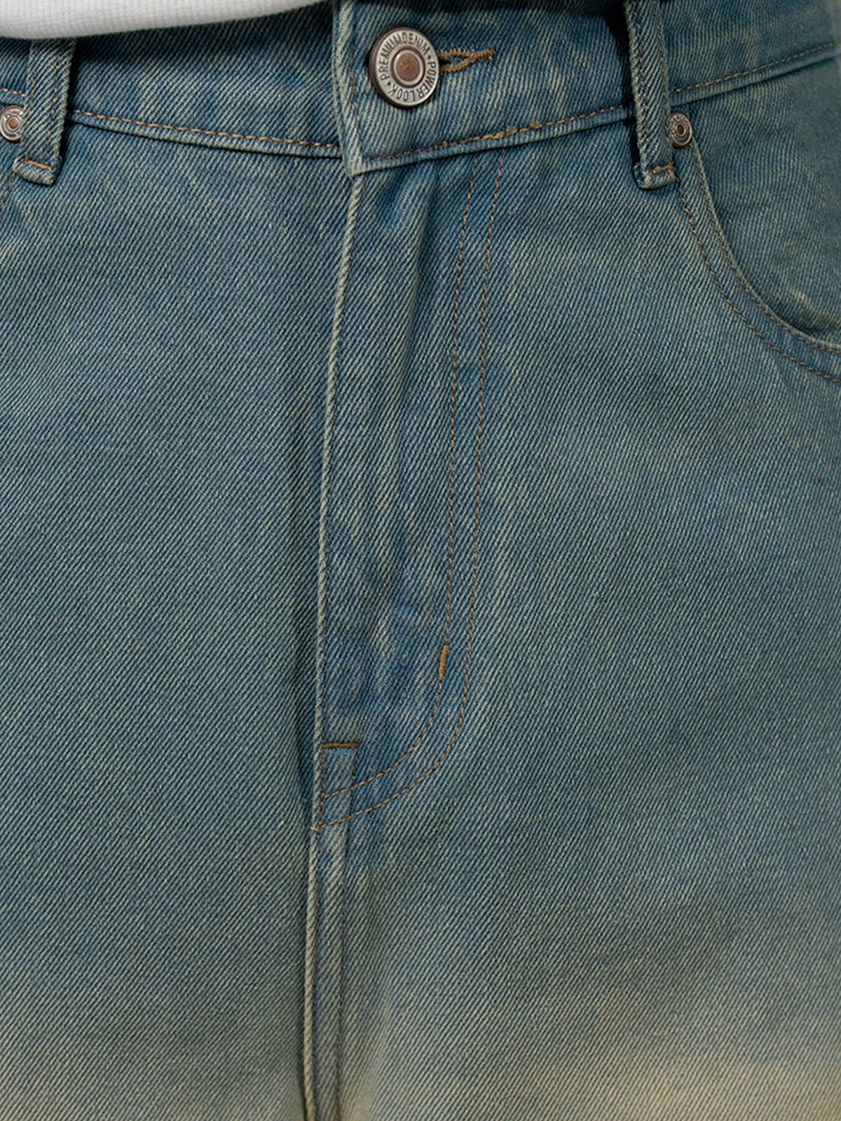 Tinted Blue Ombre Baggy Jeans