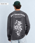 Dark Grey Printed Structured T-Shirt