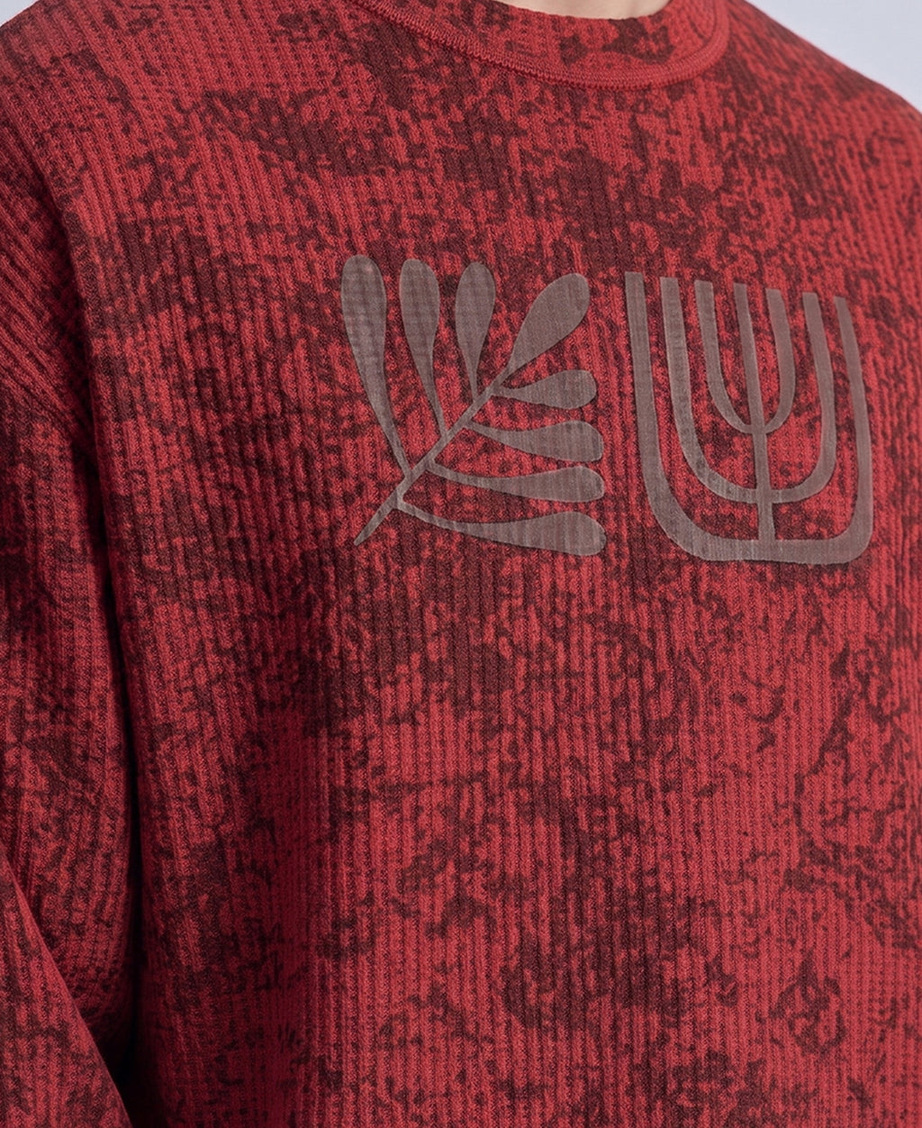 Brick Printed Structured T-Shirt