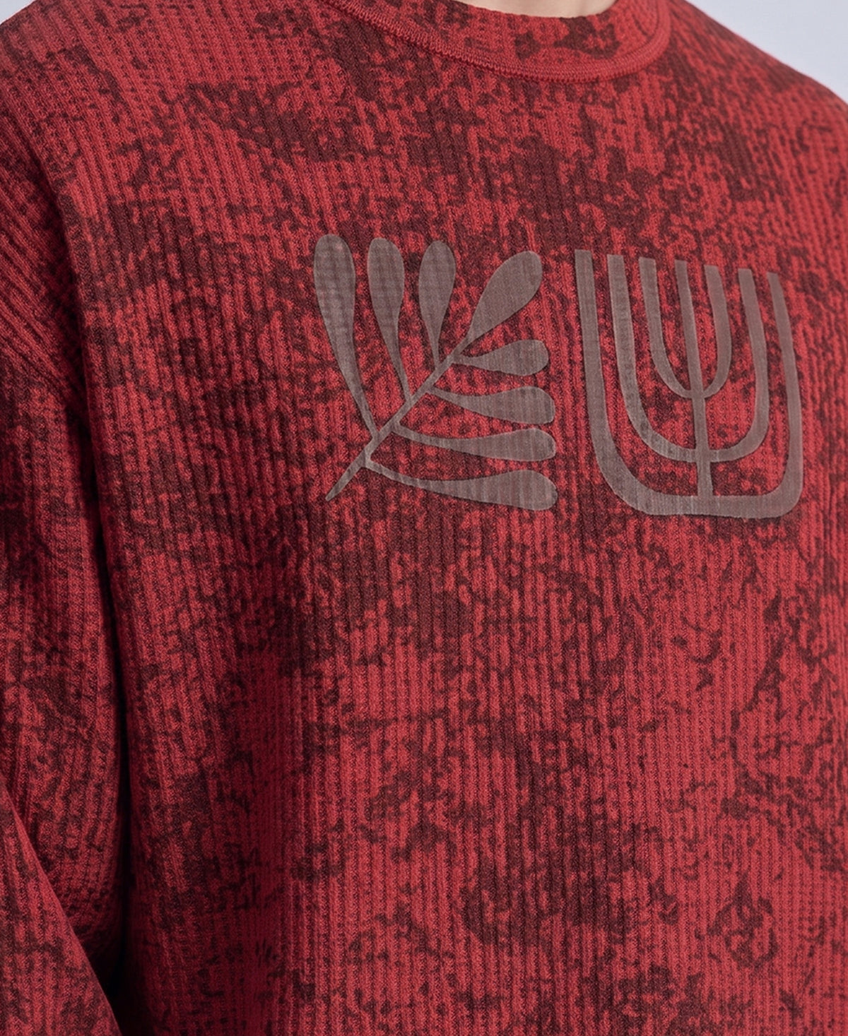 Brick Printed Structured T-Shirt