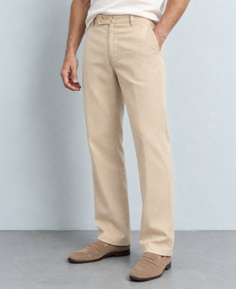 Beige Regular Fit Trouser