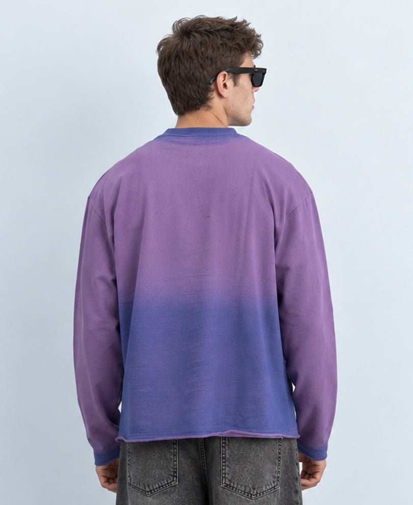 Lavender Sprayed Printed T-Shirt