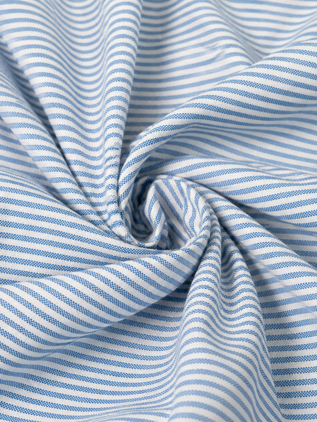 Blue Kolam Print Stripe Shirt