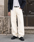 Cream Baggy Fit Jeans