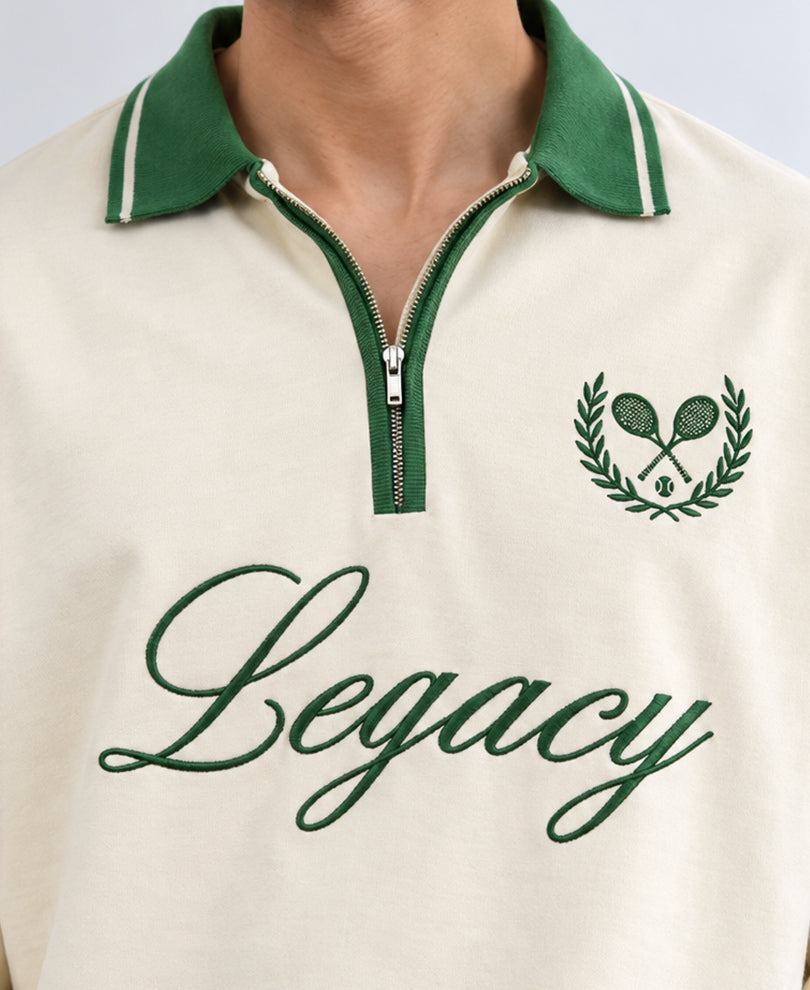Cream Embroidered T-Shirt