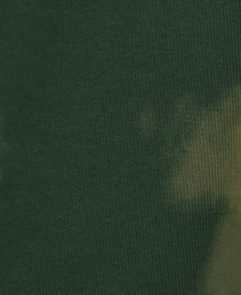 Olive Tie-Dye Print Doctor Sleeve T-Shirt 100% Cotton