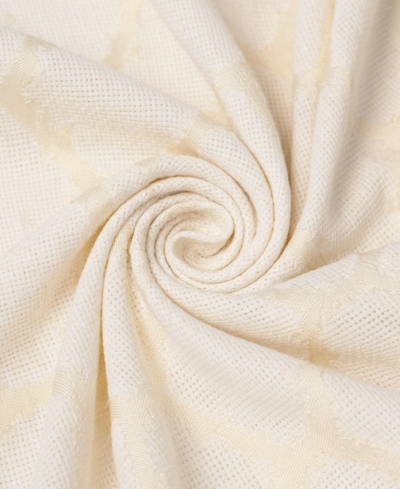 Off White Jacquard Shirt