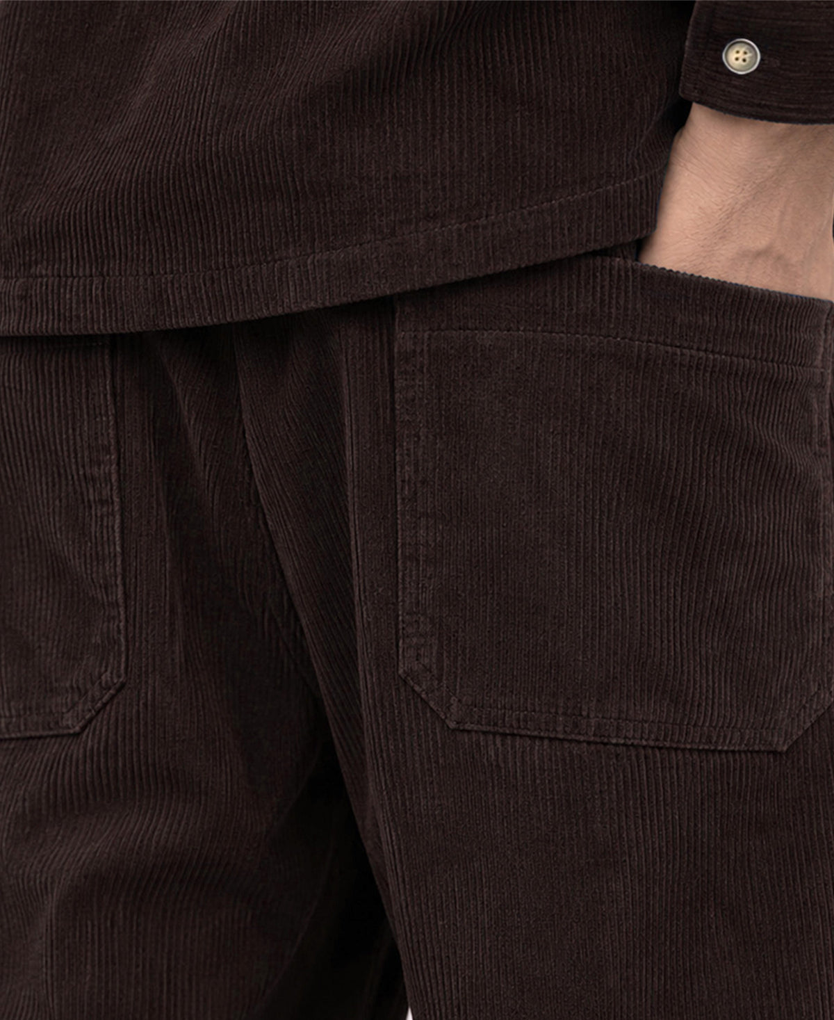 Brown Corduroy Cord Set