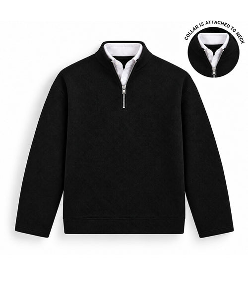 Black Double Collared Polo T-Shirt