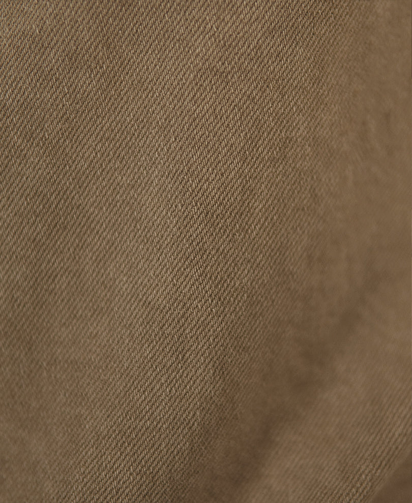 Light Brown Denim Jacket With Fireman Clasps