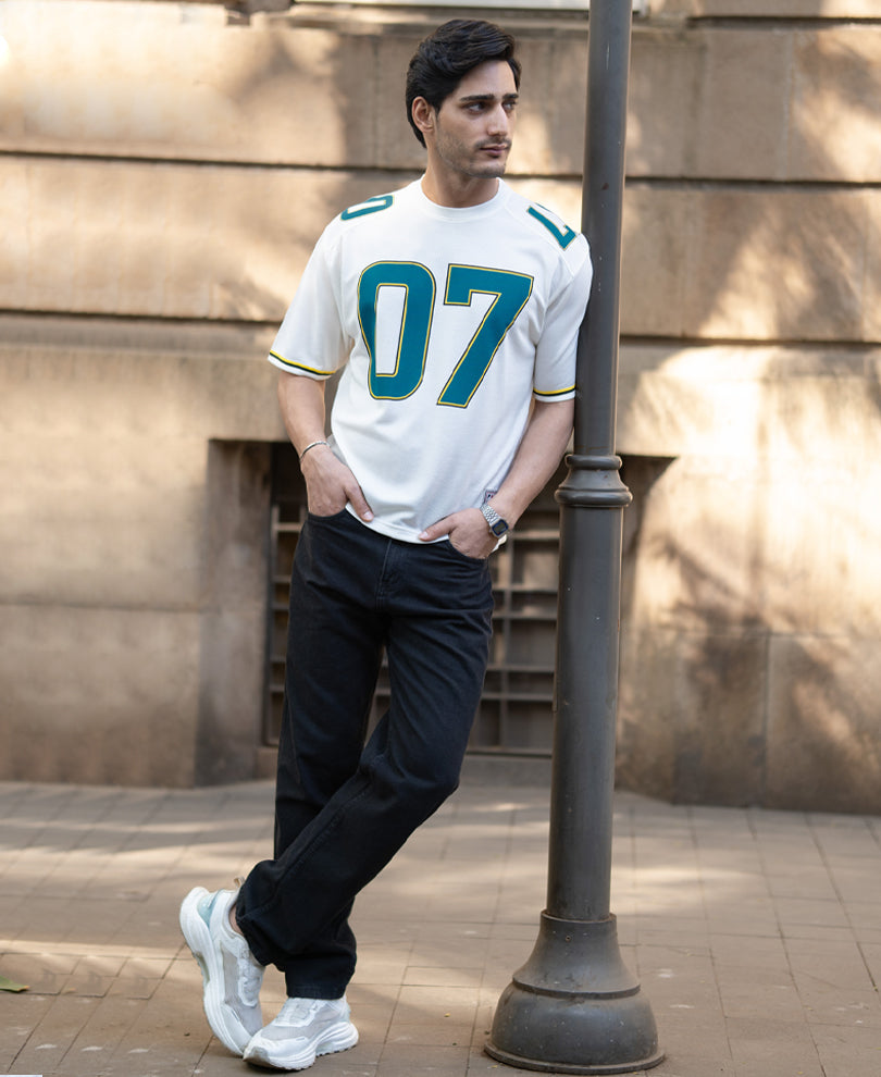 Off White Oversized Jersey T-Shirt